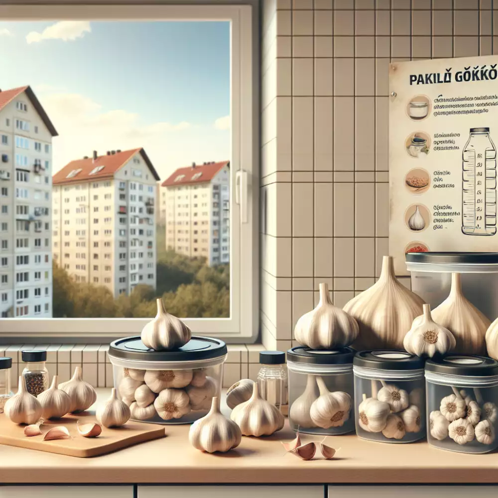 jak uskladnit česnek v paneláku